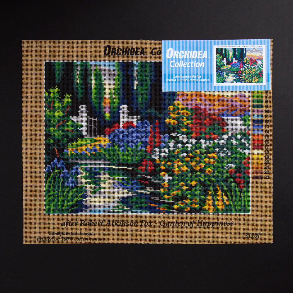 ORCHİDEA 30 x 40 cm Mutluluk Bahçesi Baskılı Goblen 3110J